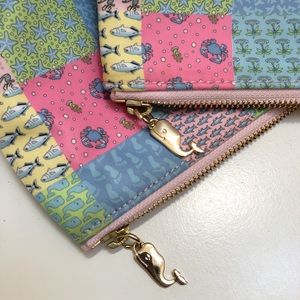 Vineyard Vines Patchwork Pouch Pair
